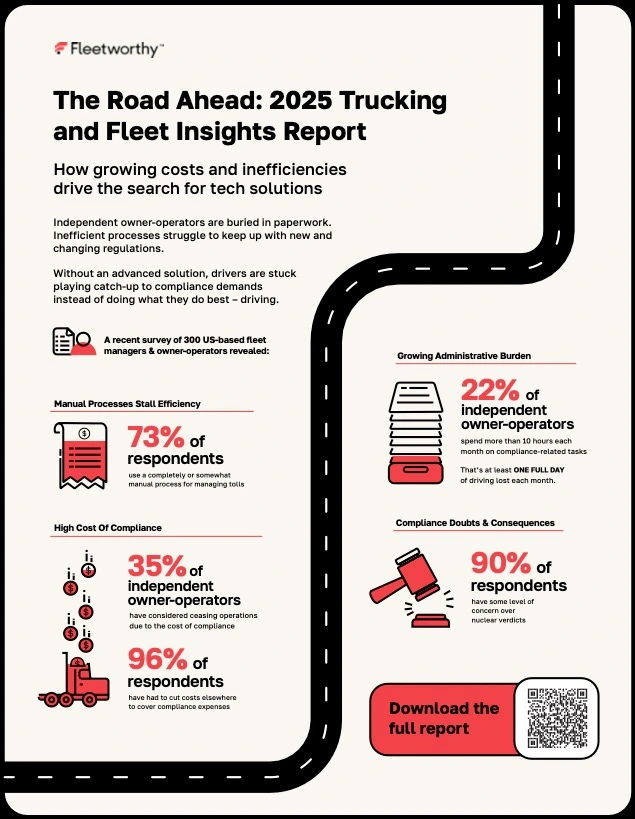 2025 Trucking Insights Infographic for Owner Operators