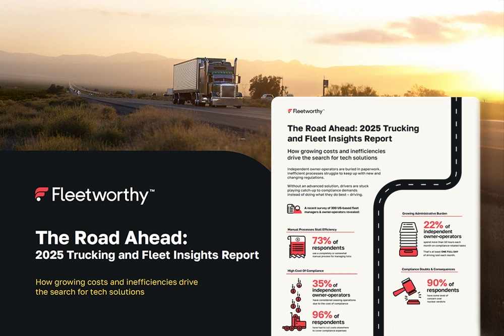 Featured image for 2025 trucking insights infographic for owner operators.