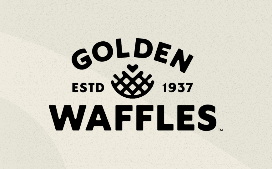 Golden waffles logo