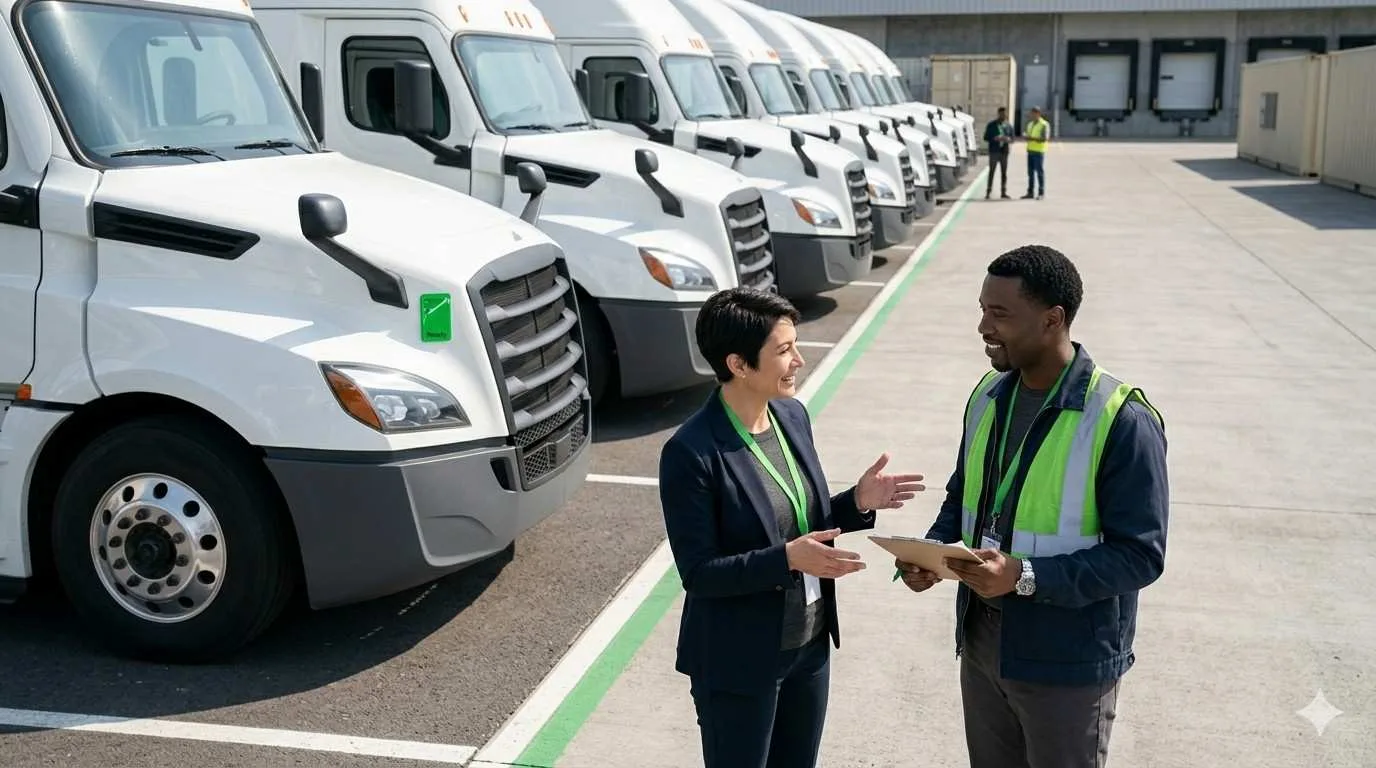 Fleet managers ensuring implementation of safety program
